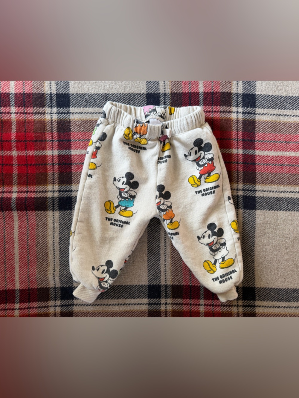 Disney Mickey Mouse Print Kids Sweatpants Joggers 100% Cotton